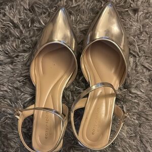 Easy Spirit Silver Flats Elegant Loafers